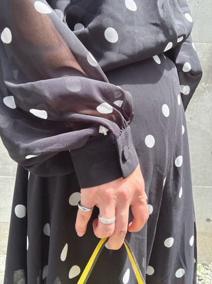 dot 2way blouse＆widepants set up