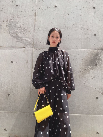 dot 2way blouse＆widepants set up