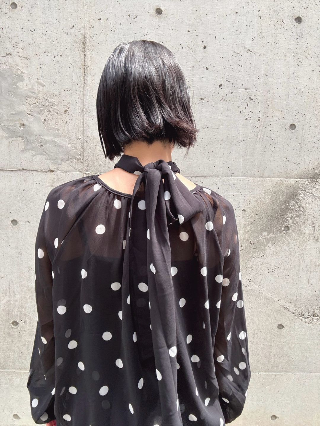 dot 2way blouse＆widepants set up