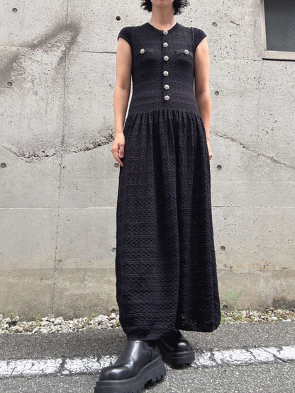 bijou button maxi one piece
