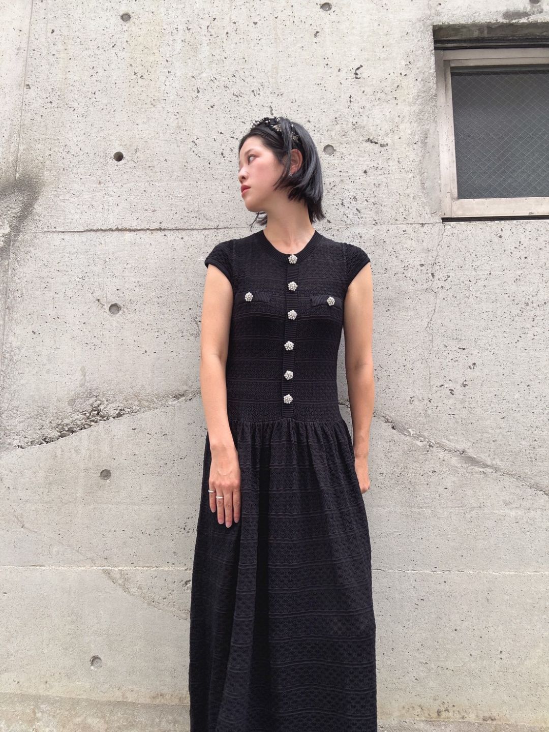 bijou button maxi one piece