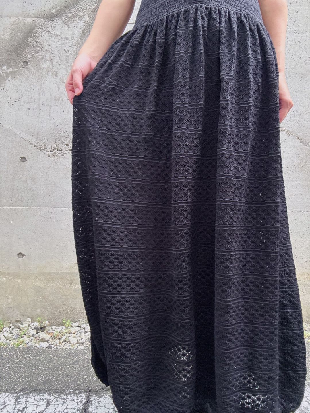 bijou button maxi one piece
