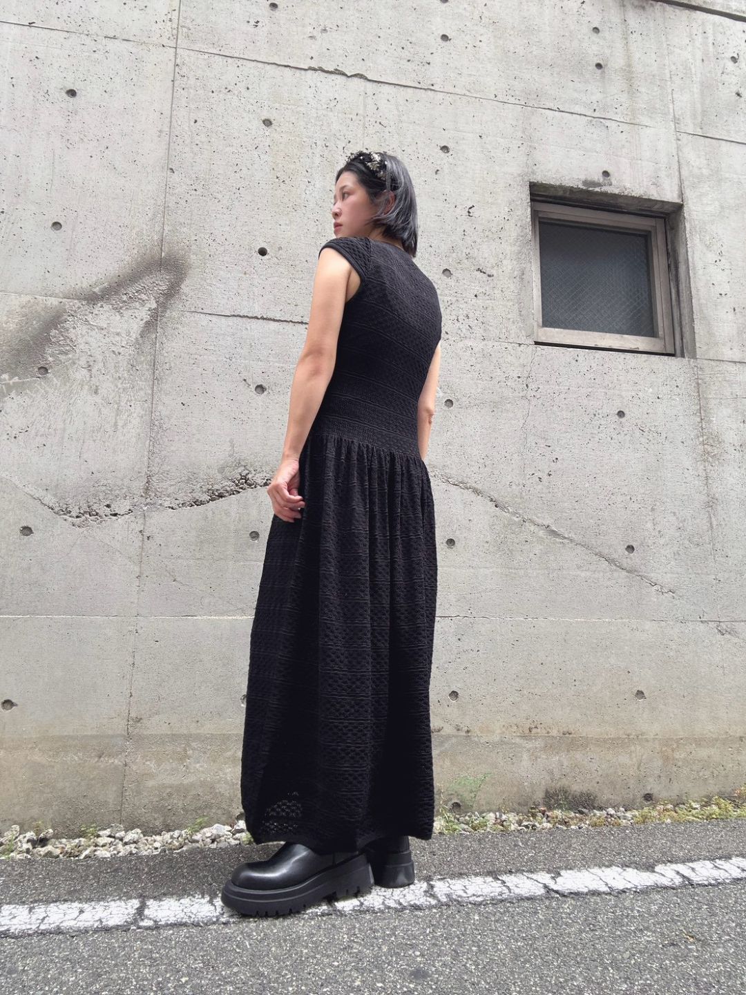 bijou button maxi one piece