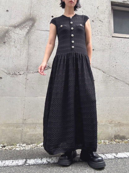 bijou button maxi one piece