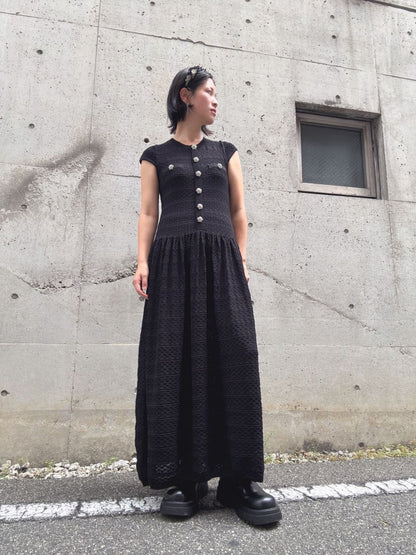 bijou button maxi one piece