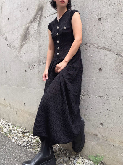 bijou button maxi one piece