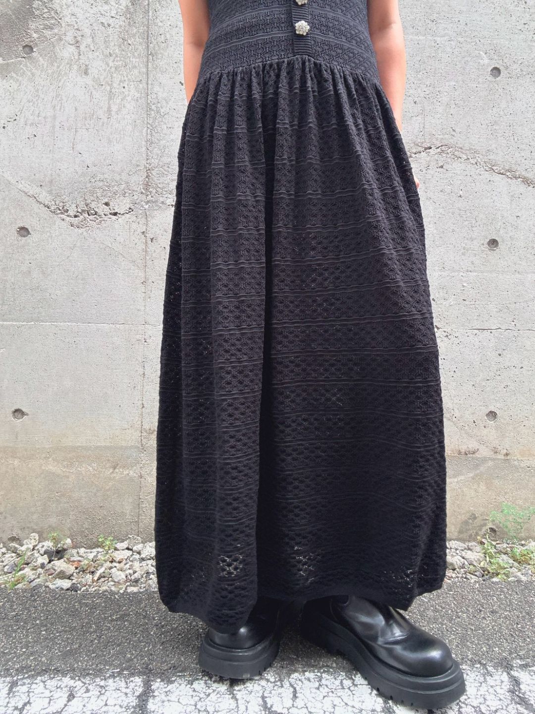 bijou button maxi one piece
