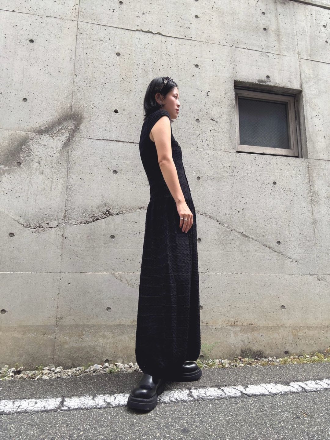 bijou button maxi one piece