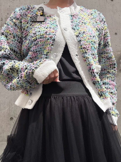 three-tiered Tulle  maxi skirt