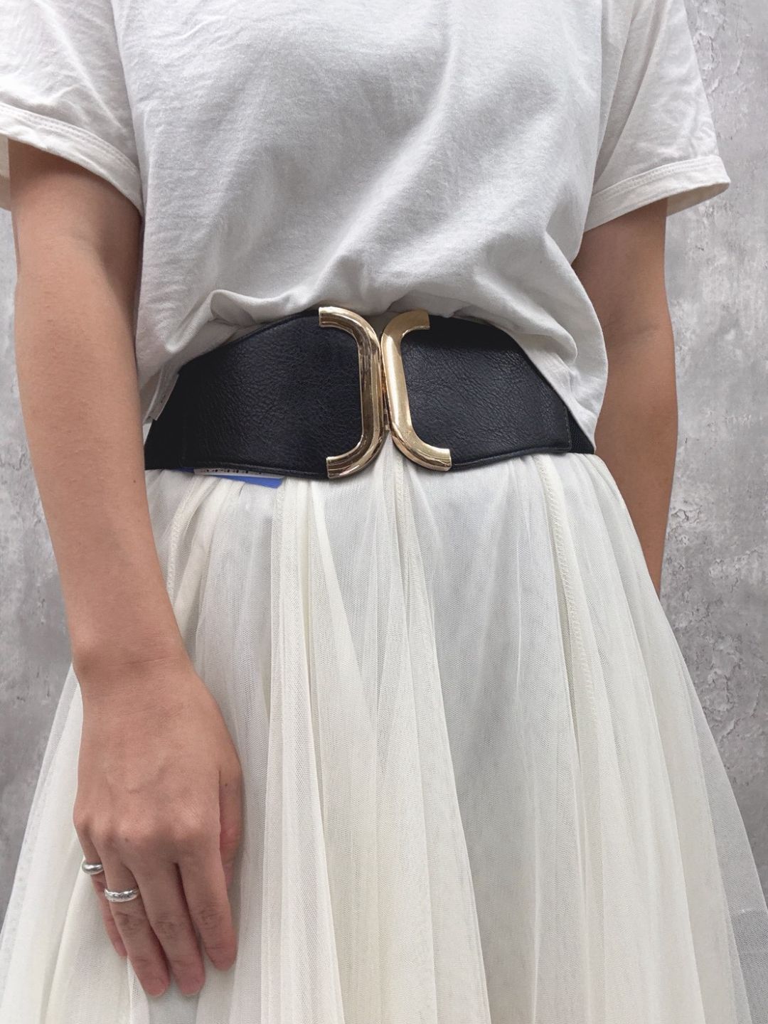 gold frame belt