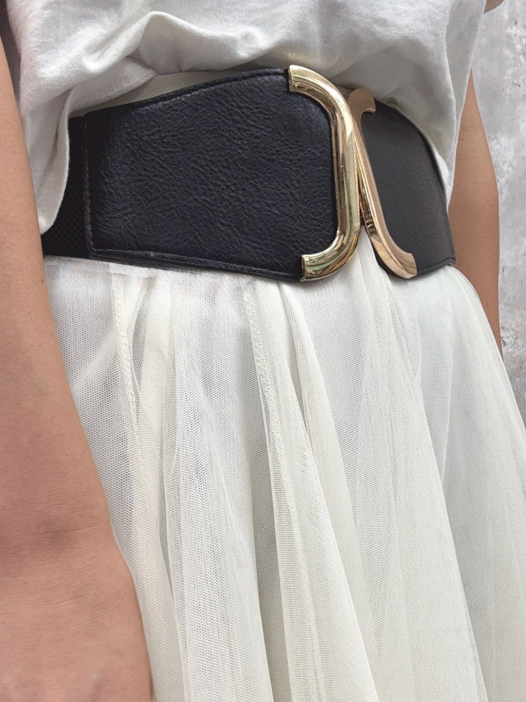 gold frame belt