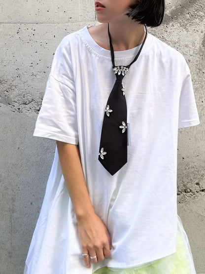 flower bijou necktie