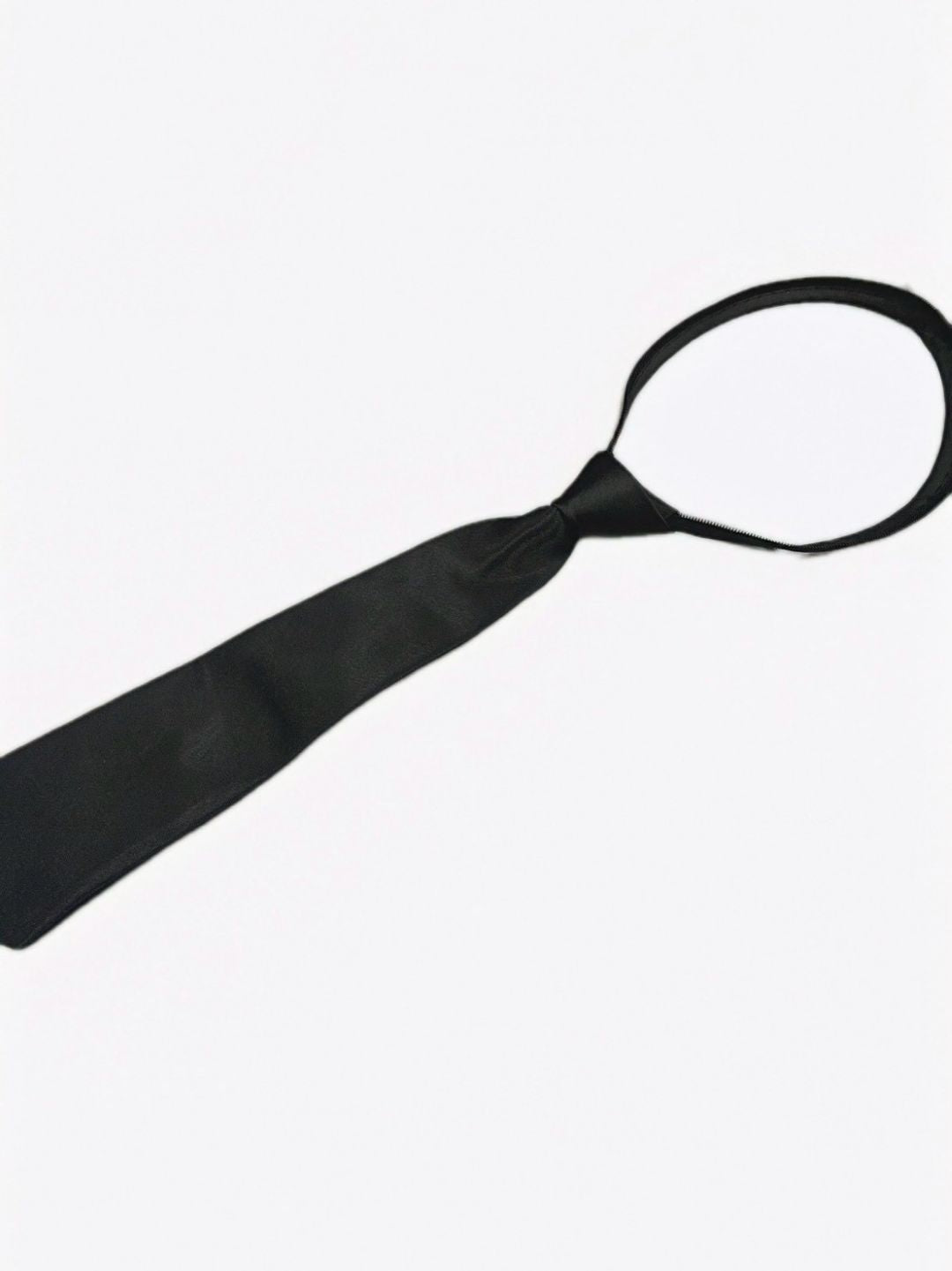 simple black necktie