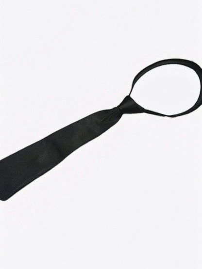 simple black necktie