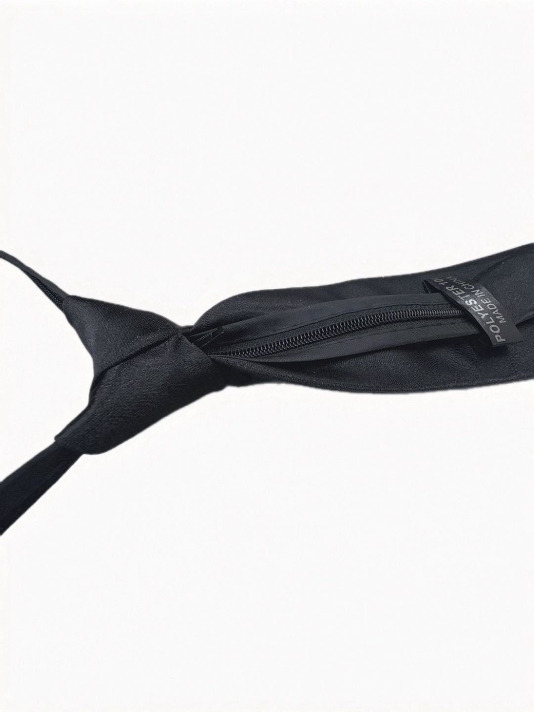 simple black necktie