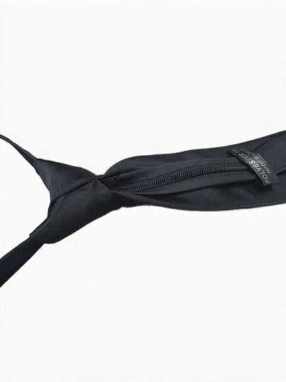 simple black necktie
