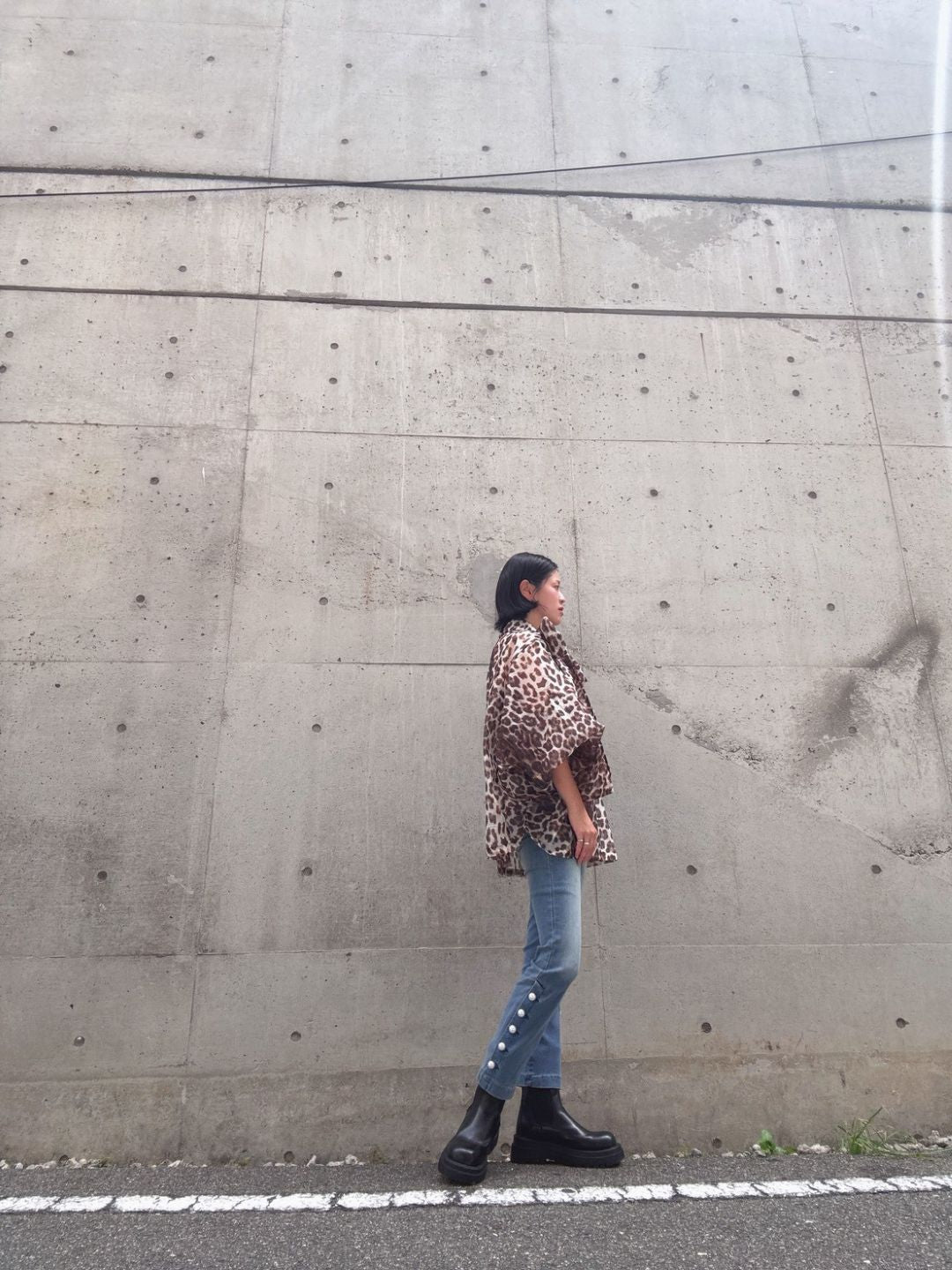 reopa-do volume sleeve blouse