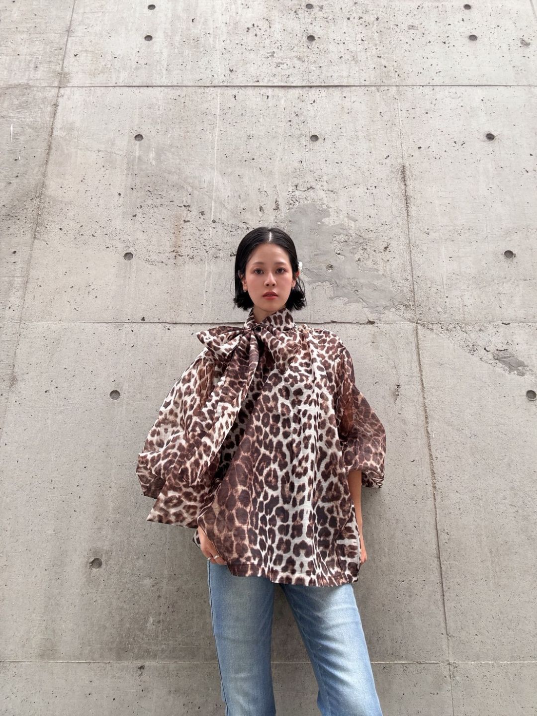 reopa-do volume sleeve blouse