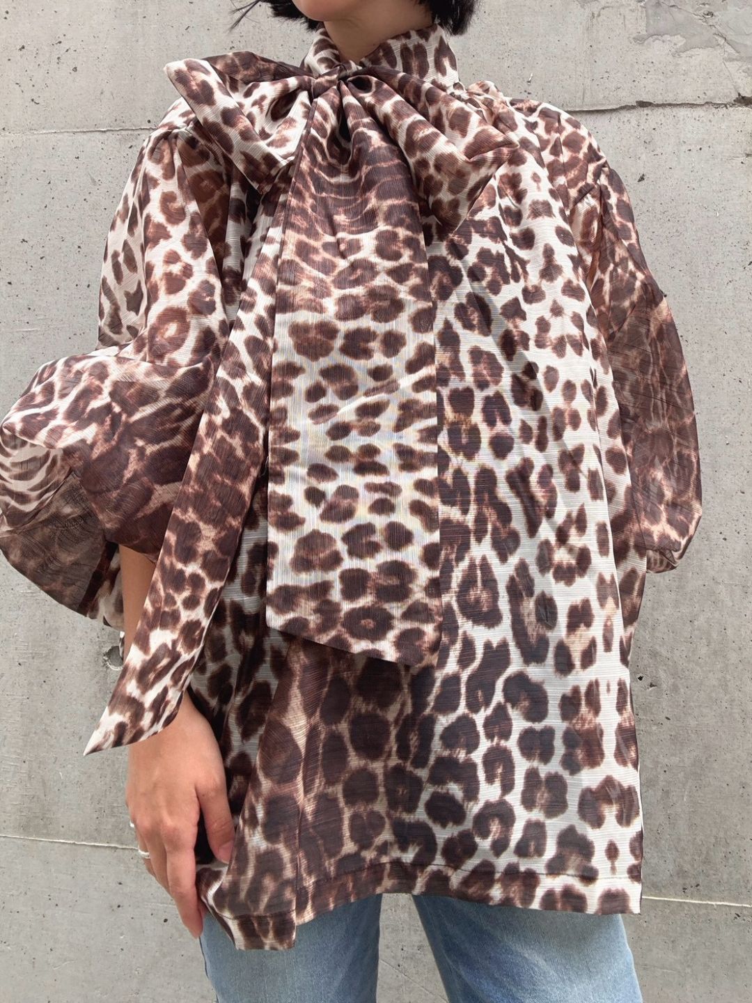 reopa-do volume sleeve blouse