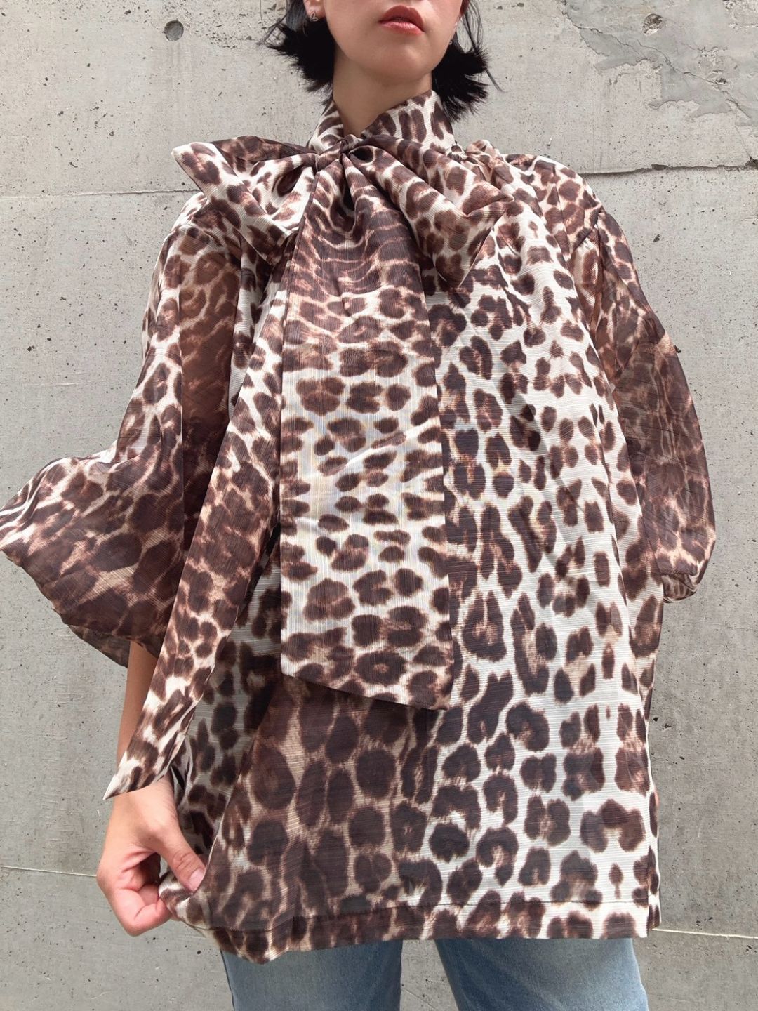 reopa-do volume sleeve blouse