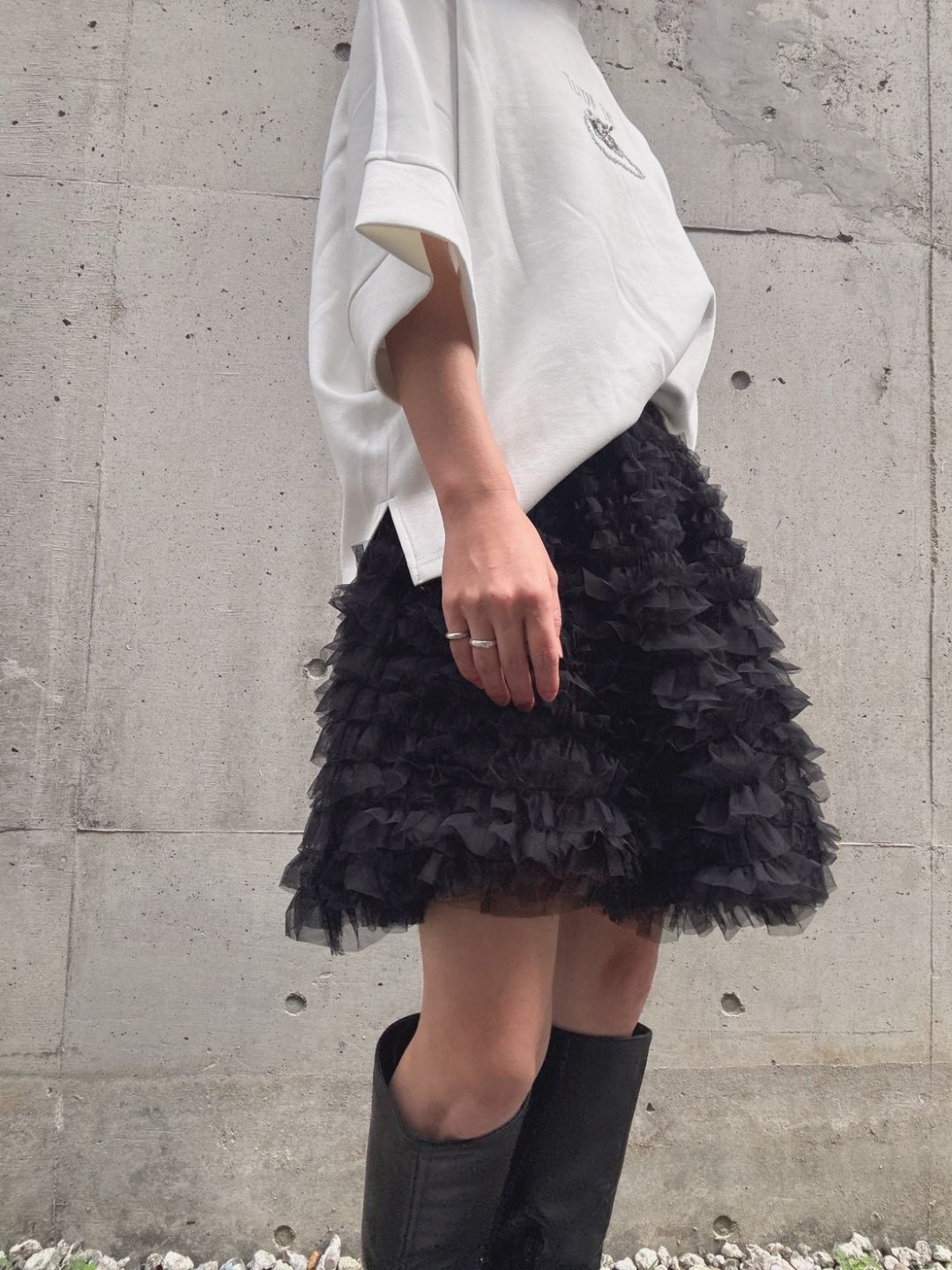frill short skirt