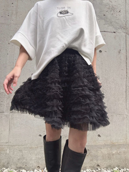 frill short skirt
