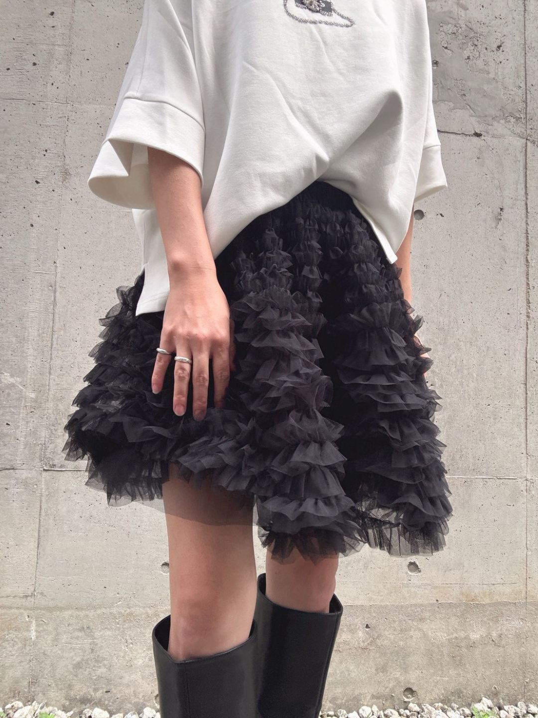 frill short skirt
