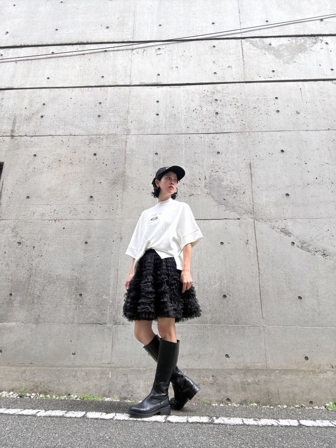 frill short skirt