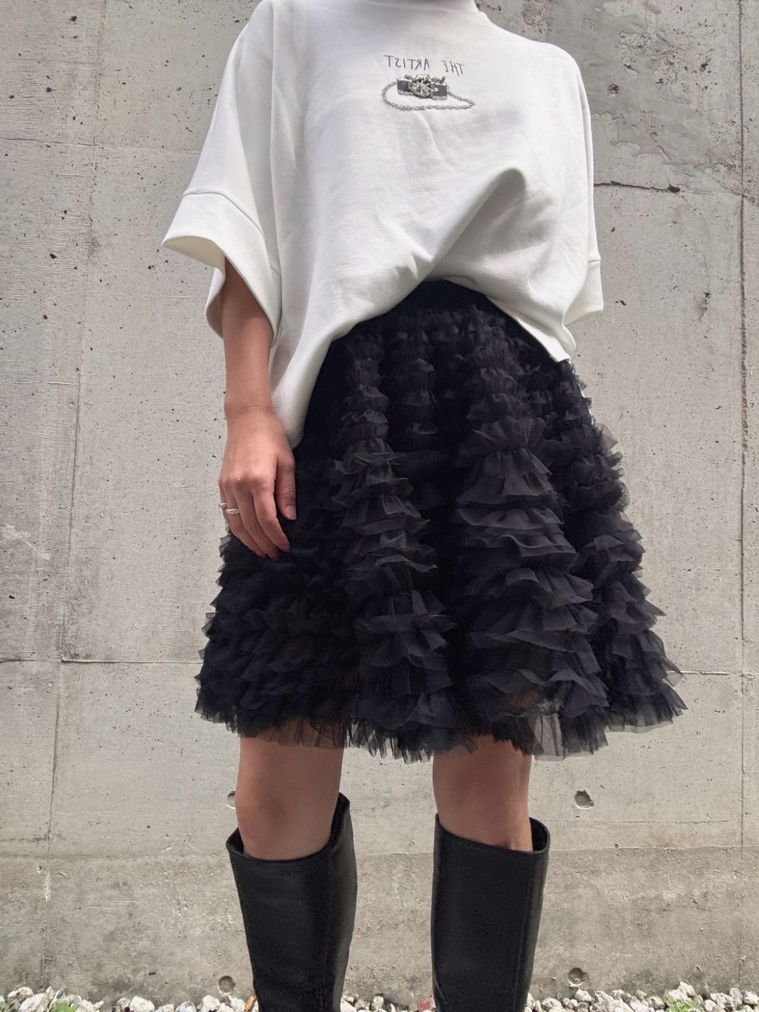 frill short skirt