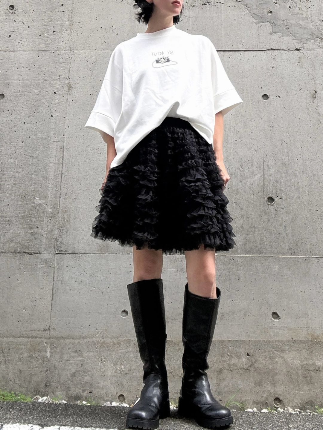 frill short skirt