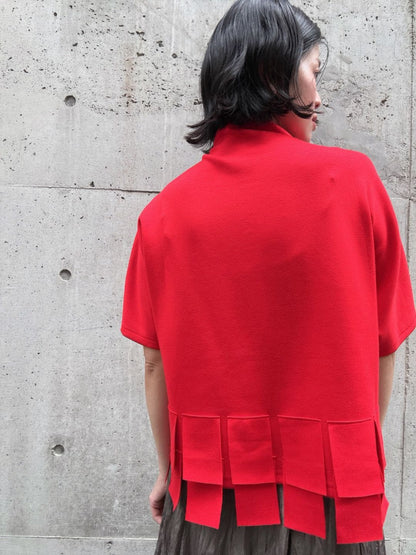 tab detail highneck Tshirt