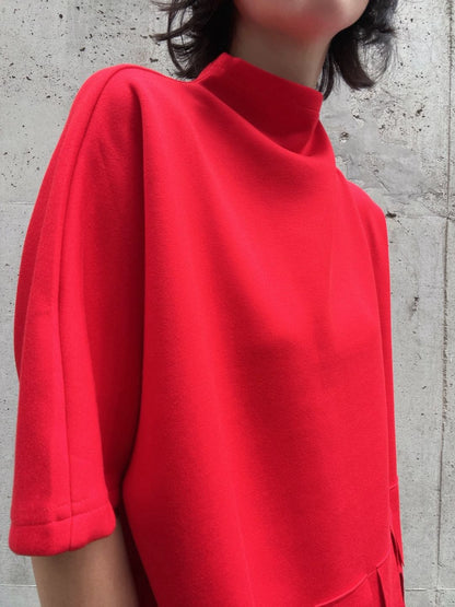 tab detail highneck Tshirt