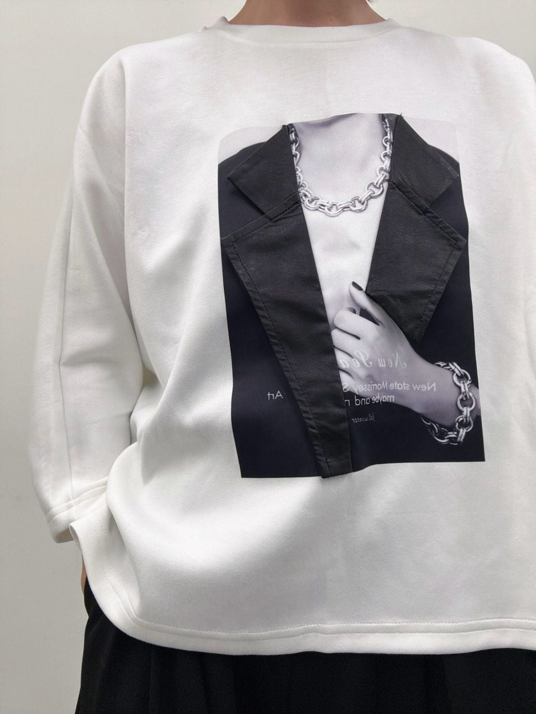 jacket print dolmanT