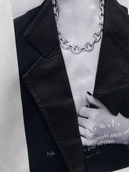 jacket print dolmanT