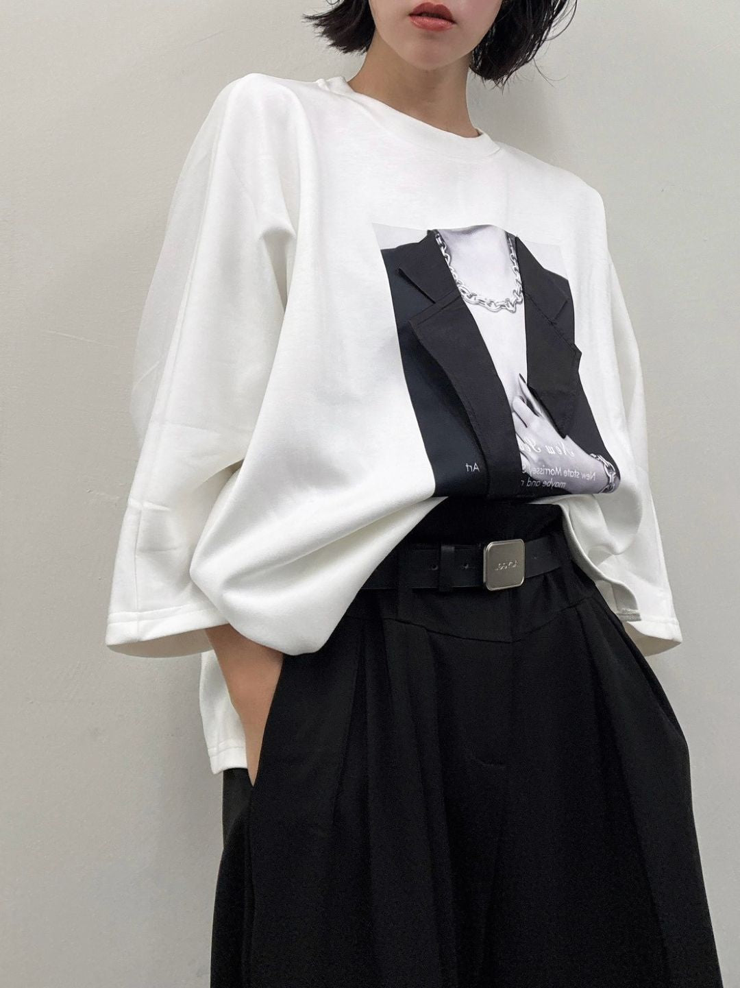 jacket print dolmanT