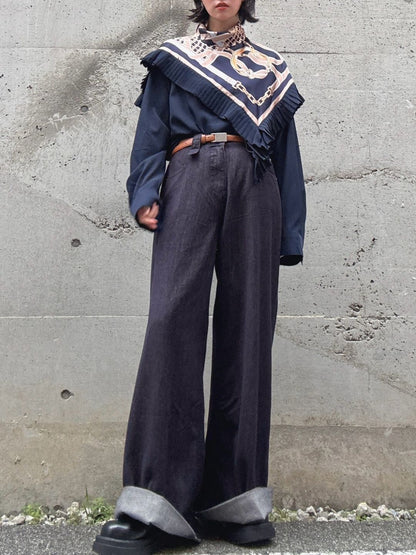 buggy denim pants