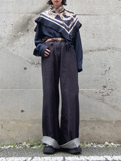 buggy denim pants