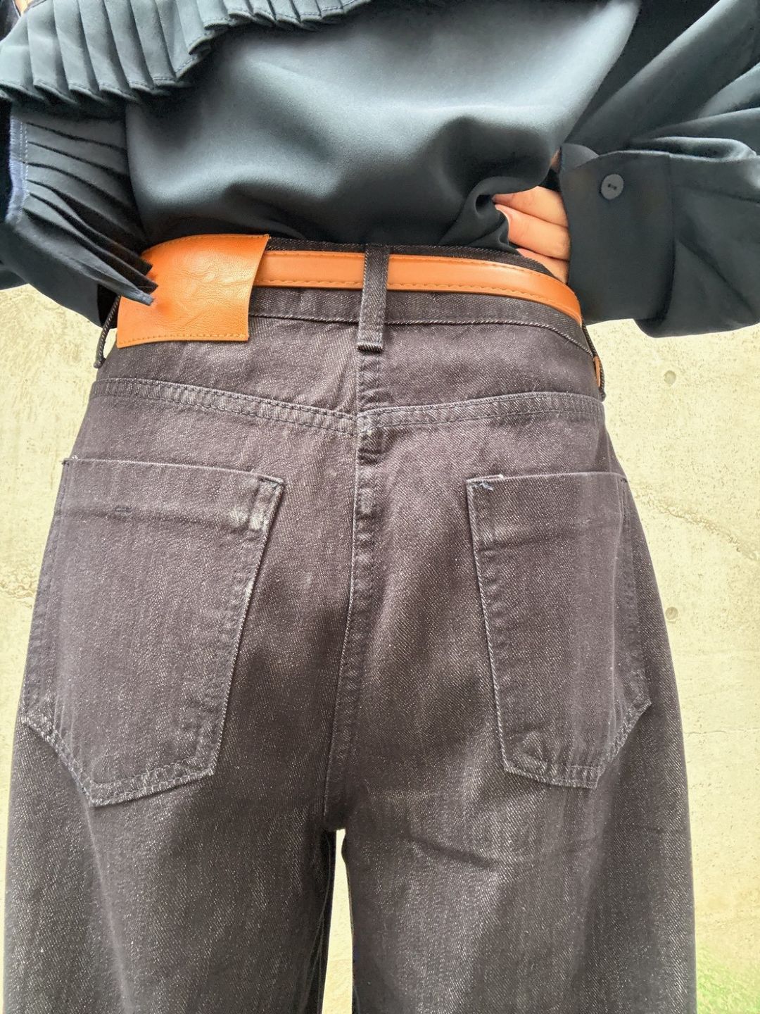 buggy denim pants