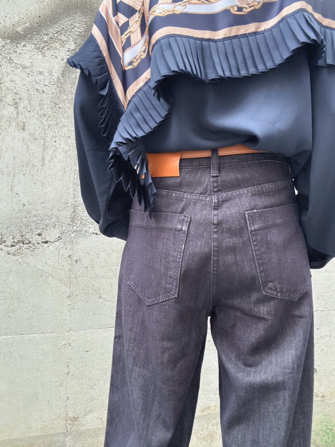 buggy denim pants