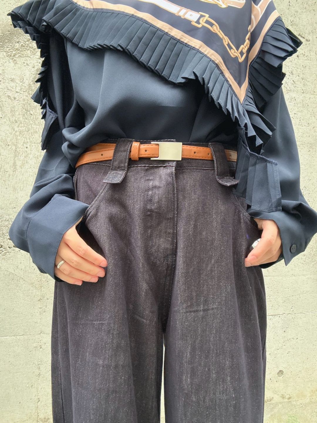 buggy denim pants