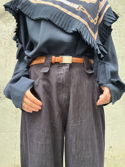 buggy denim pants