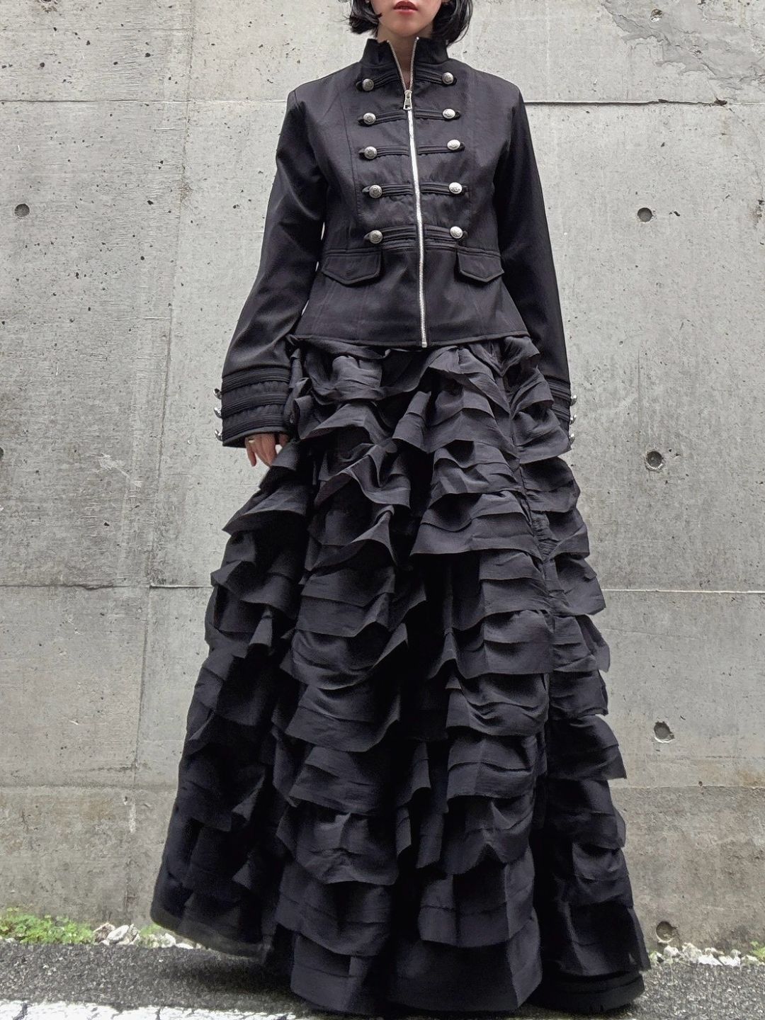 3D frill volume skirt