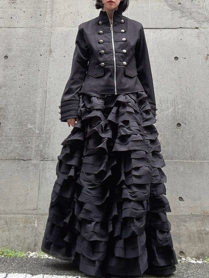 3D frill volume skirt