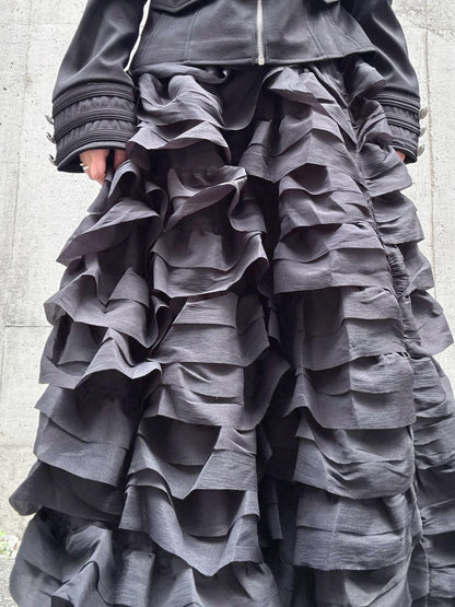 3D frill volume skirt