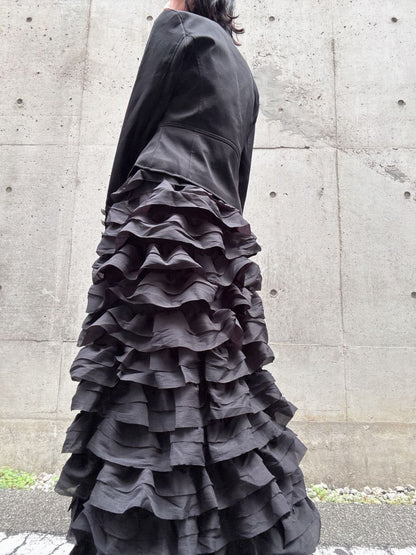 3D frill volume skirt