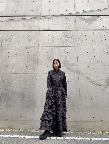 3D frill volume skirt