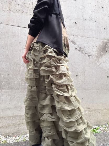 3D frill volume skirt