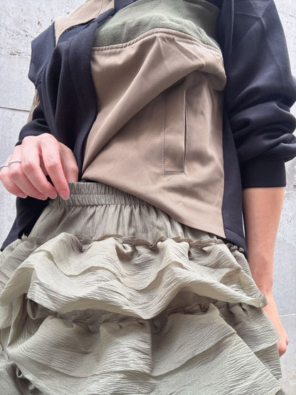 3D frill volume skirt