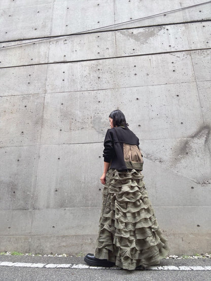 3D frill volume skirt