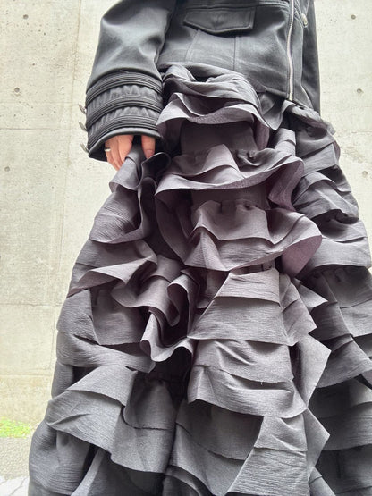 3D frill volume skirt